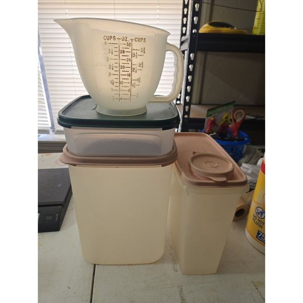 3 Tupperware Modular Mates 8.5, 37 Cup & Cereal Keeper Plus Mix n Store 4 cup